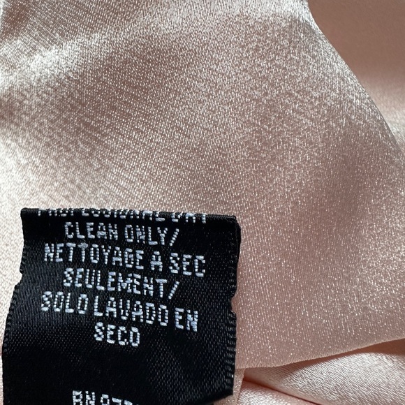 Jill Jill Stuart Jumpsuit |  Blush Satin | Sz 8 | Wide leg | rose | Open Back - Picture 5 of 10